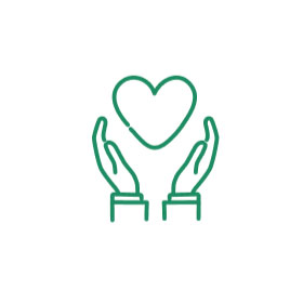 地域密着の
						サポート